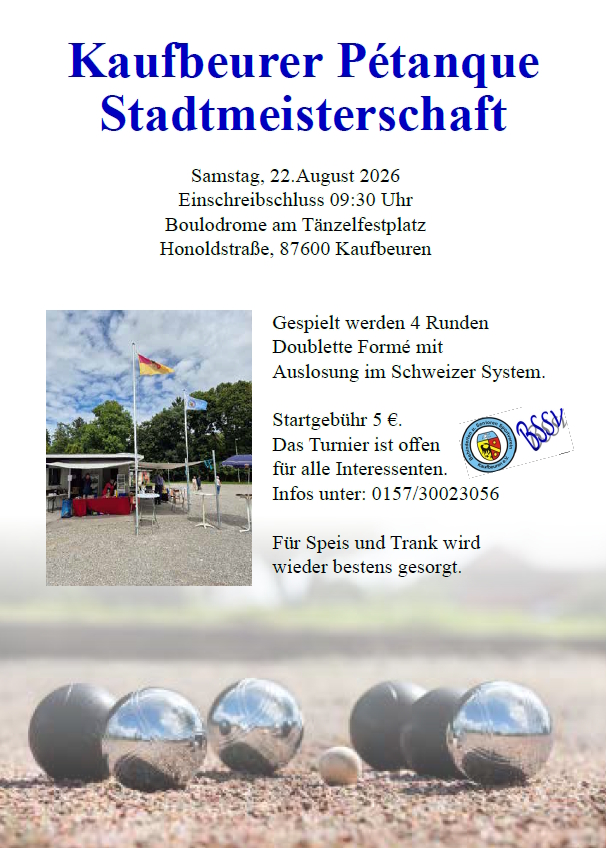 Stadtmeisterschaft 2026